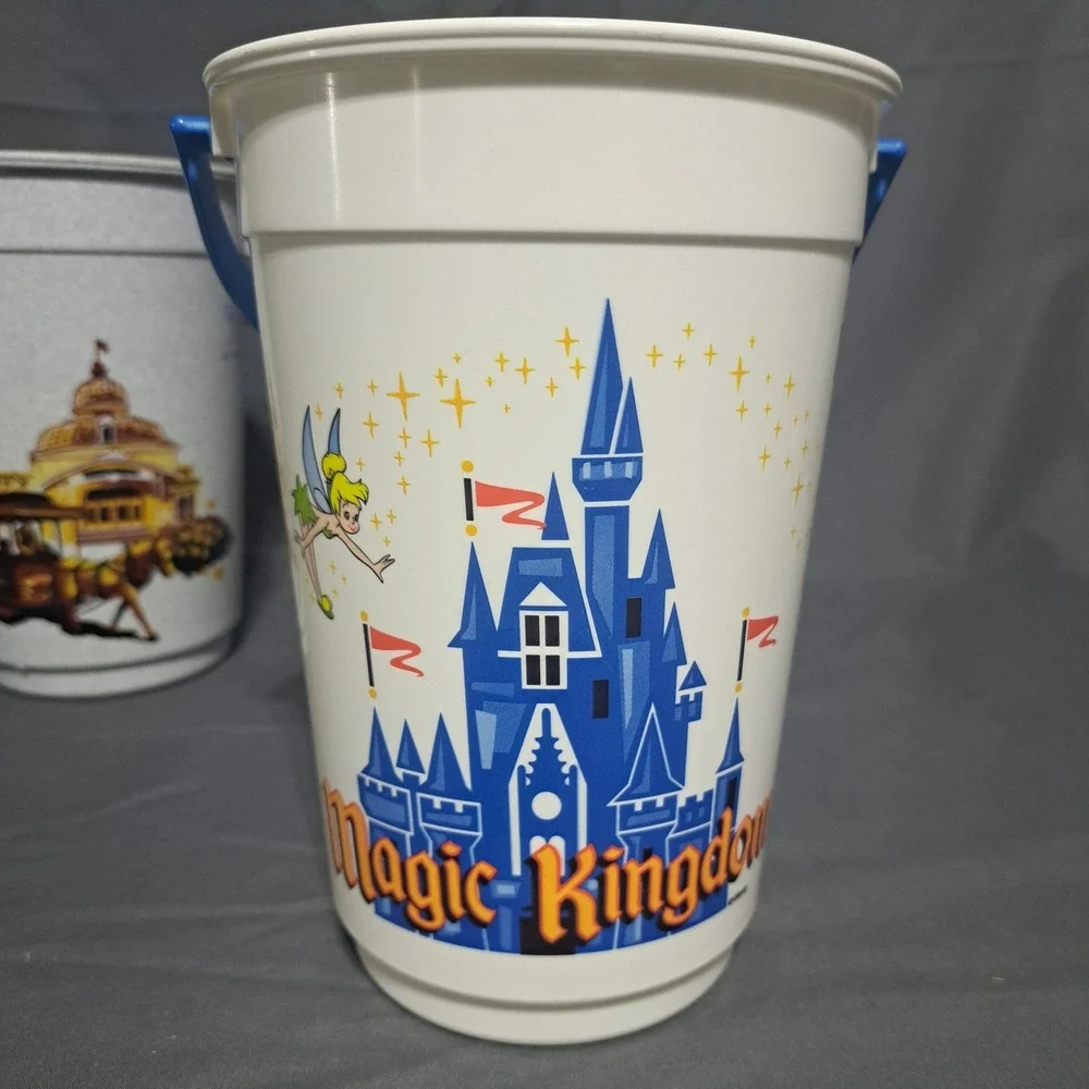 VTG Disney Parks Popcorn Buckets 25th Anniversary Main‎ Street Magic Kingdom